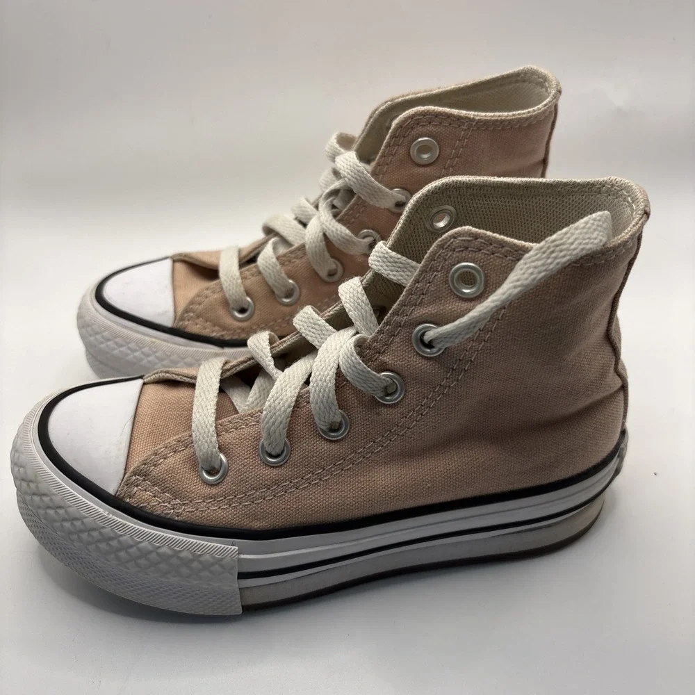 Converse‎ Chuck Taylor All Star Hi Top Sneakers Light Pink Canvas Youth Size 11